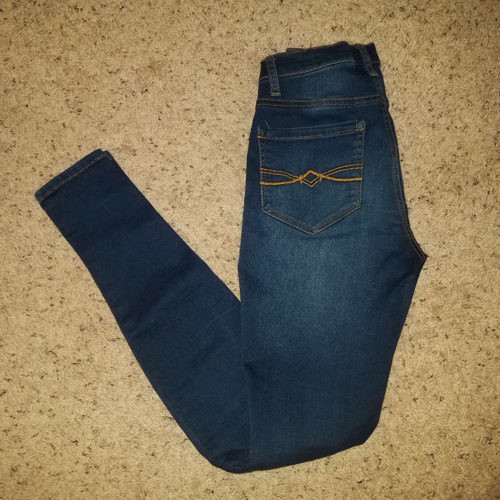 Super High Rise Dark Wash Mudd Jeggings